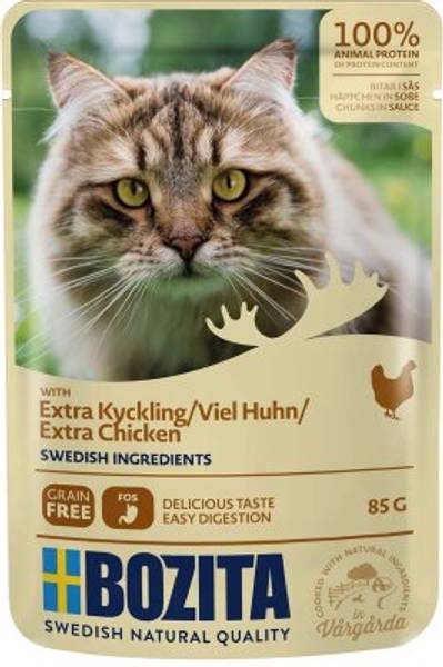 Bilde av BOZITA FELINE EKSTRA KYLLING I SAUS POSE 85GR