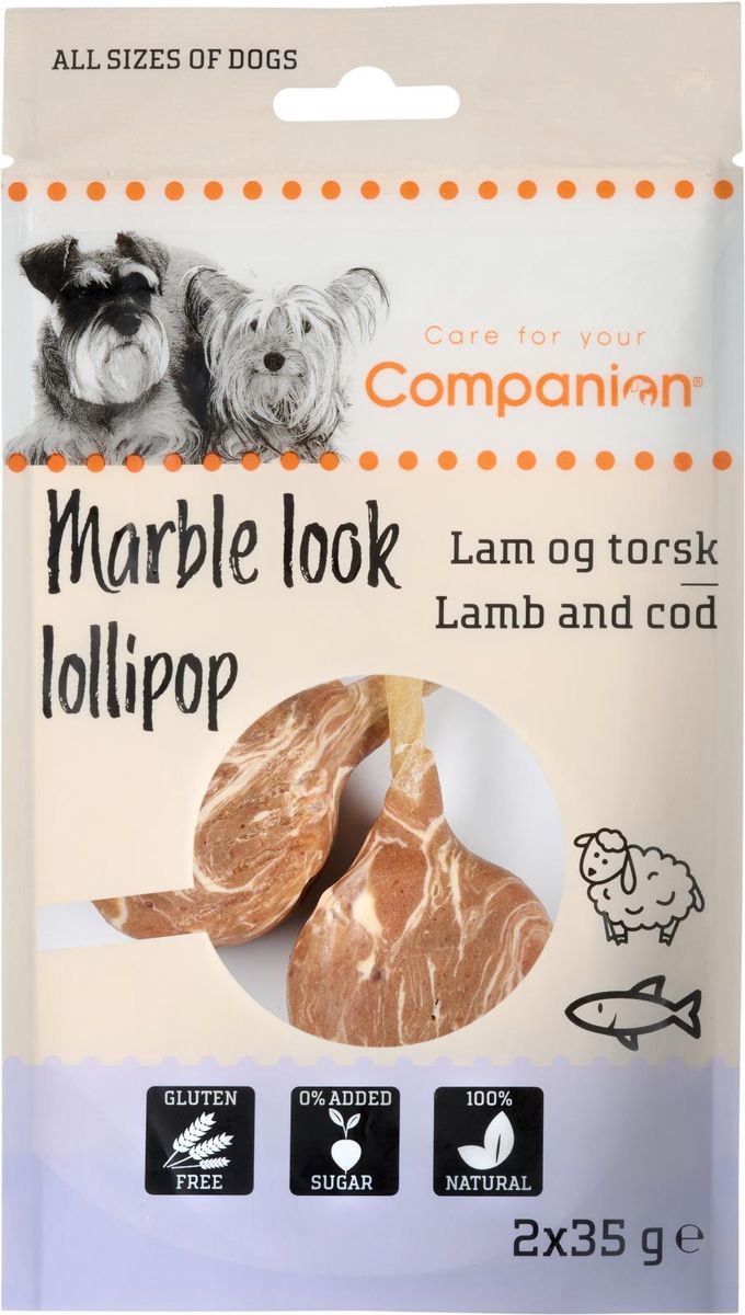 Companion Marble Look Lollipop – lam og torsk