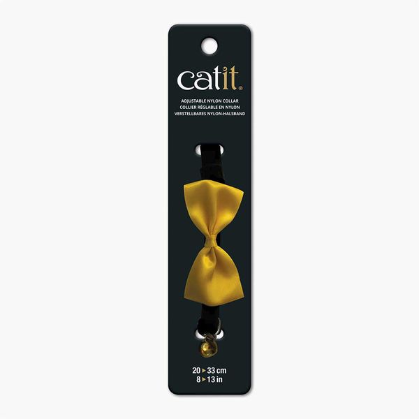 Hovedbilde Catit Kattehalsbånd med Flue - Gul