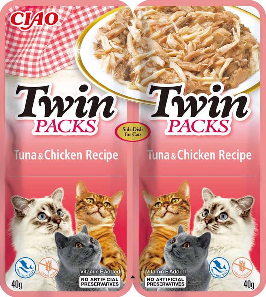 Hovedbilde Twin Packs Tunfisk/kylling i tunfiskbuljong 2x40 ...