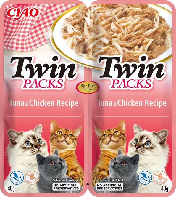 Hovedbilde Inaba Twin Packs Tunfisk & Kylling 2x40g | Suppe i Tunfiskkraft