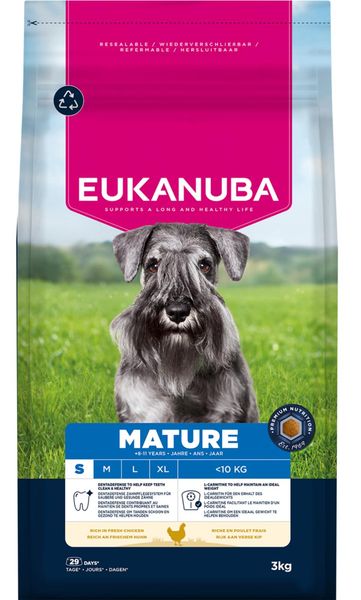 Hovedbilde EUKANUBA Mature Liten Rase m.Kylling ( 3 kg )
