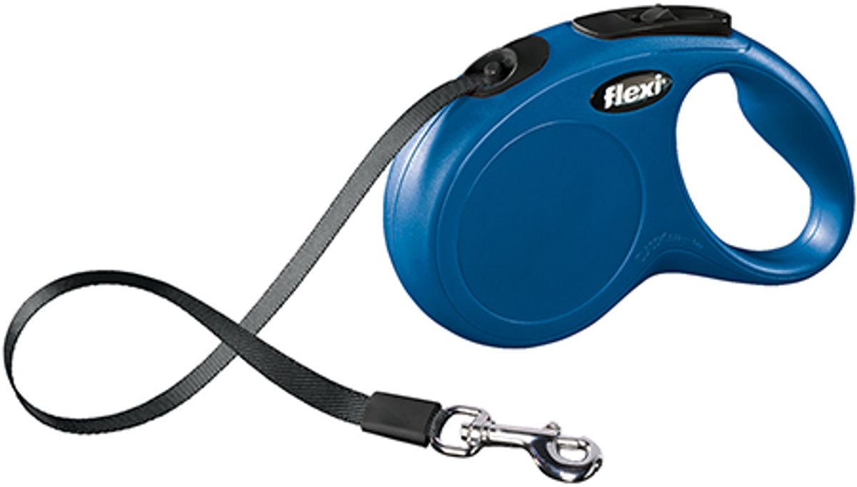 Flexi New Classic S 5 m blå max 15 kg