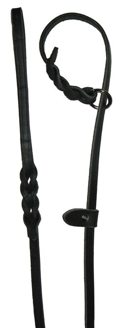 Hovedbilde ALAC UTSTILLINGSTAU LÆR SORT RING + STOPP 10 MM x 190 CM