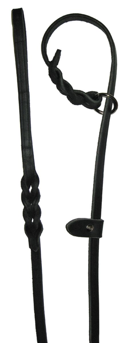 ALAC UTSTILLINGSTAU LÆR SORT RING + STOPP 10 MM x 190 CM