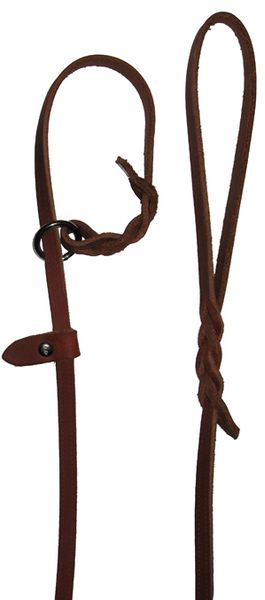 Hovedbilde ALAC Utstillingkoppel Lær Brun Ring + Stopp 10 mm ...