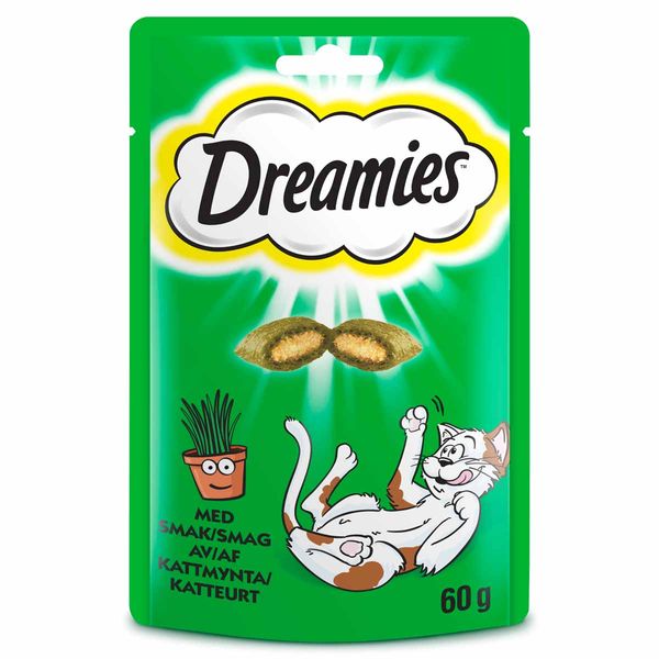 Hovedbilde Dreamies Kattgodis med kattmynta 60 g