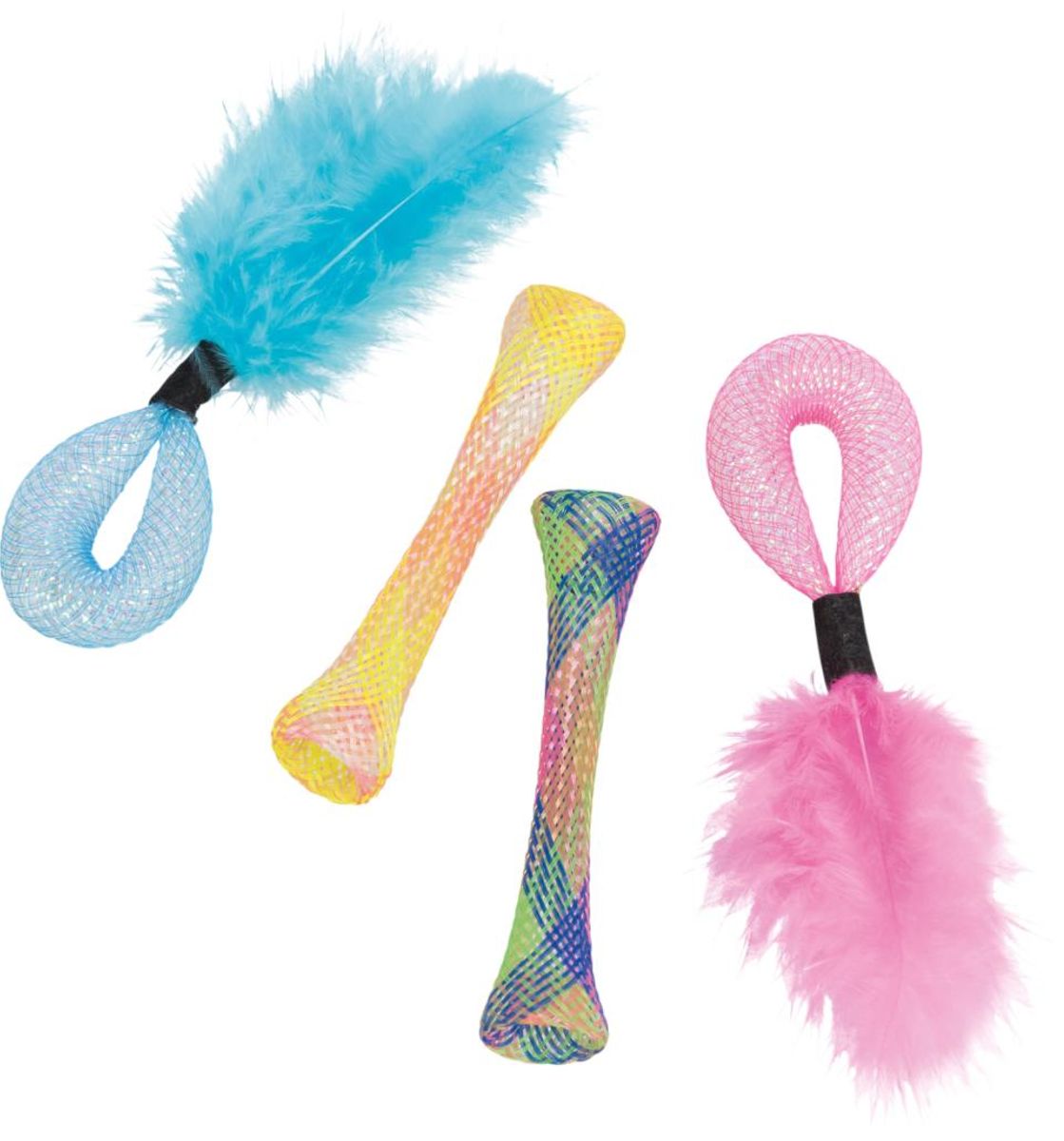 Trixie Katteleke Sett med Rør, Flerfarget, 15 cm (4 stk)