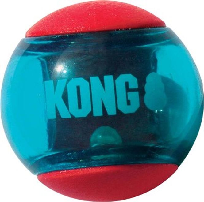 Hovedbilde KONG Squeezz Actionball Red S 3st 5cm