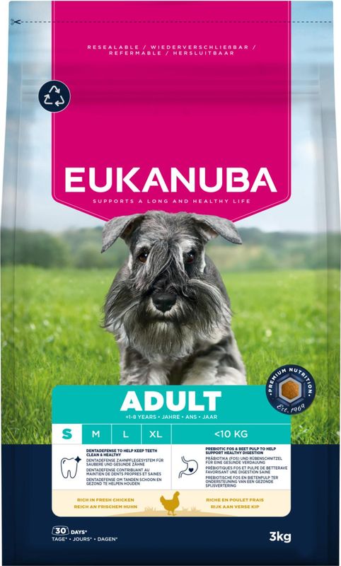 EUKANUBA Adult Small Breed m.Kylling ( 7,5kg )