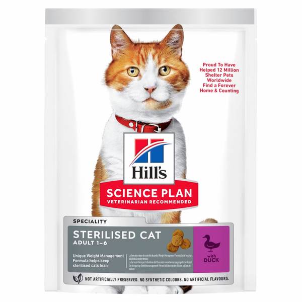 Bilde av Hills SP Sterilisert Voksen katt med And 7 Kg