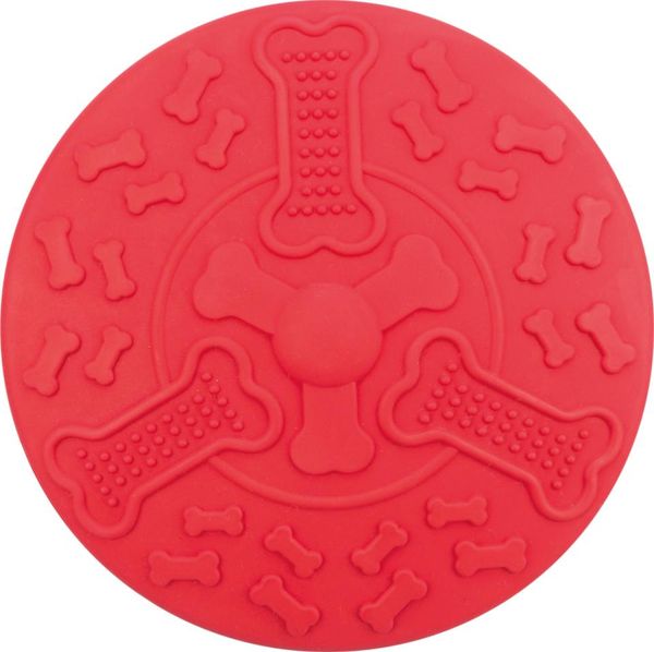 Hovedbilde Jolly Paw Frisbee Naturgummi Ø18cm | Rød & Flytende