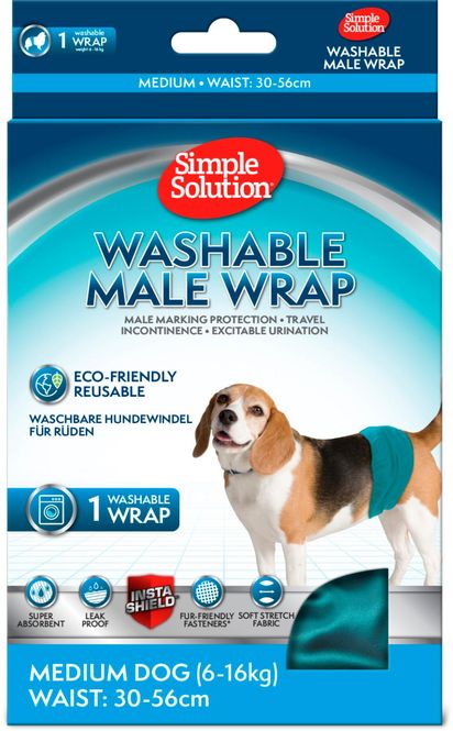 Hovedbilde SIMPLE SOLUTION Vaskbar Magebånd til HannHund ( 6-16 kg )