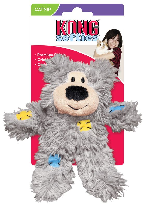 KONG SOFTIES PATCHWORK BEAR 13x8x5CM