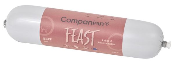 Hovedbilde Companion+ FEAST Biff 350g | Saftig Hundefôrpølse