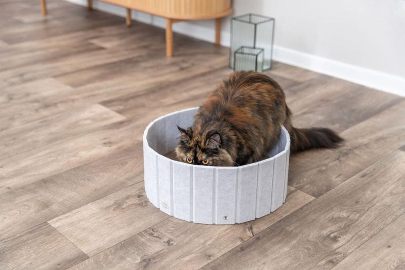 Trixie Klorebrett m/ Filtkant ø38cm Lysegrå | Klore og Sove