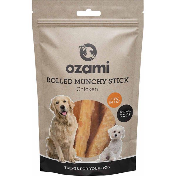Bilde av OZAMI Chicken Rolled Munchy Stick 12cm 100gr