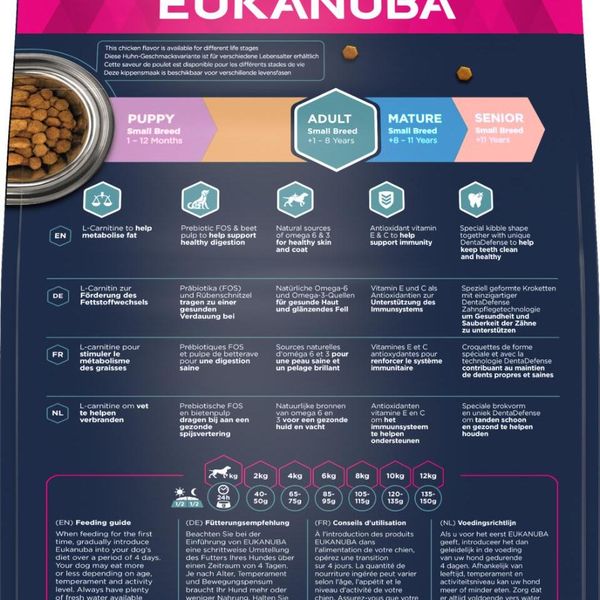 Hovedbilde EUKANUBA Adult Small Breed m.Kylling ( 3kg )