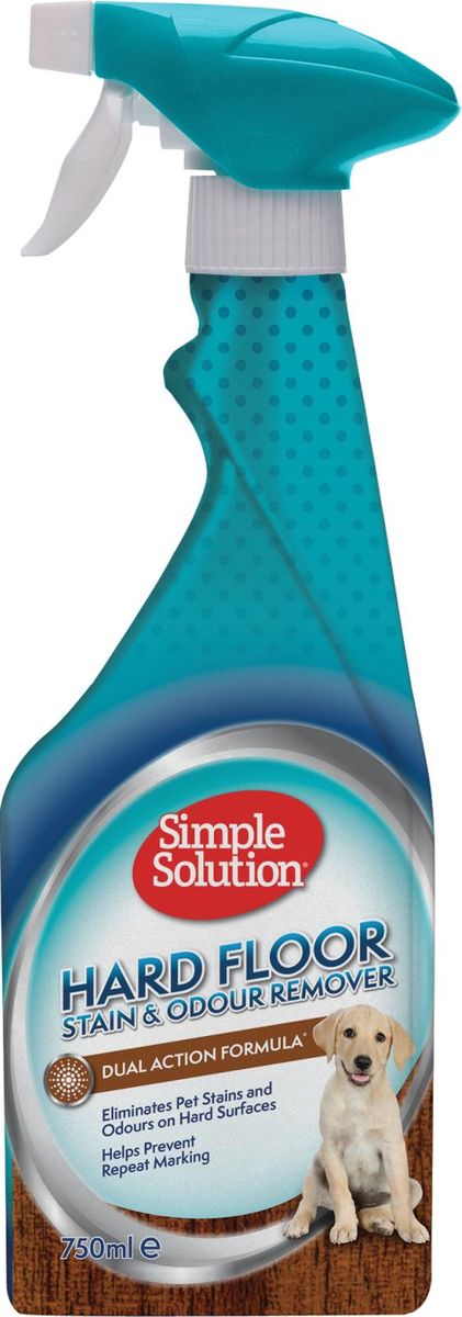 SIMPLE SOLUTION Flekk- og Luktfjerner for Harde Gulv - 750 ml