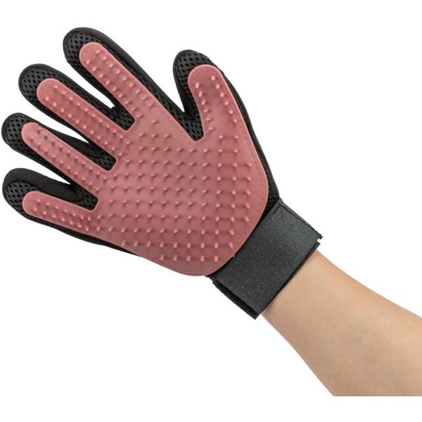 Hovedbilde Trixie Fur Care Pelspleiehanske (16x24 cm) | Rosa/Svart