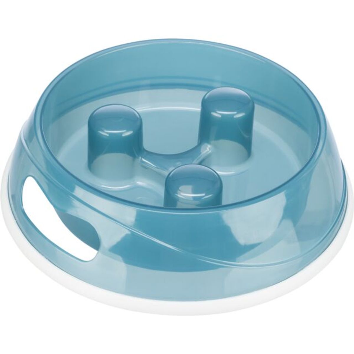Trixie Slow Feed Plastskål 450 ml | Sklisikker Spise Sakte Skål