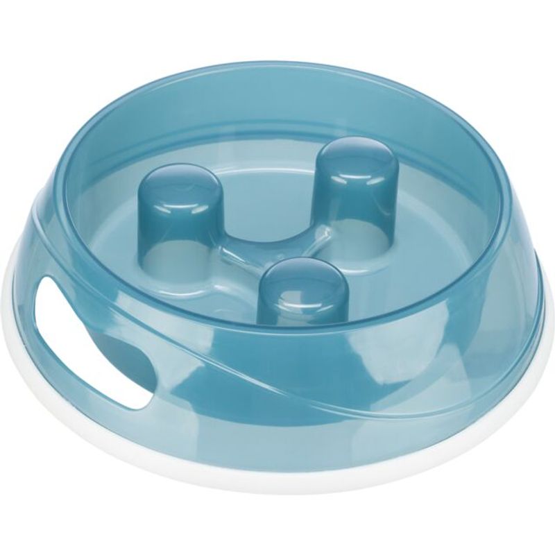 Trixie Slow Feed Plastskål 450 ml | Sklisikker Spise Sakte Skål