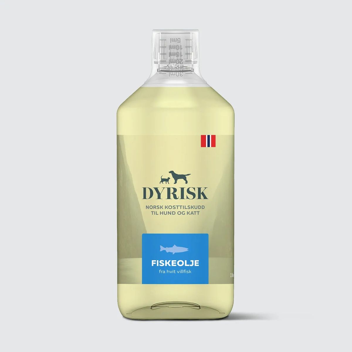 Dyrisk Fiskeolje 1 Liter | Naturlig Omega-3 til Hund