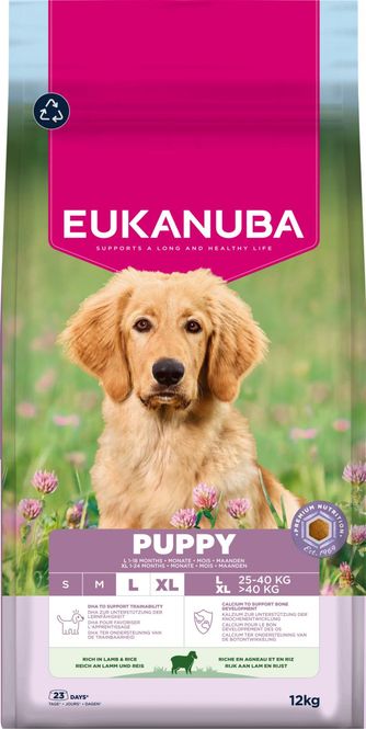 Hovedbilde Eukanuba Puppy Large Breed Lam & Ris 12kg | Valpefôr