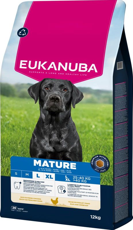 EUKANUBA Mature Stor Hund  m. Kylling  ( 12 kg )