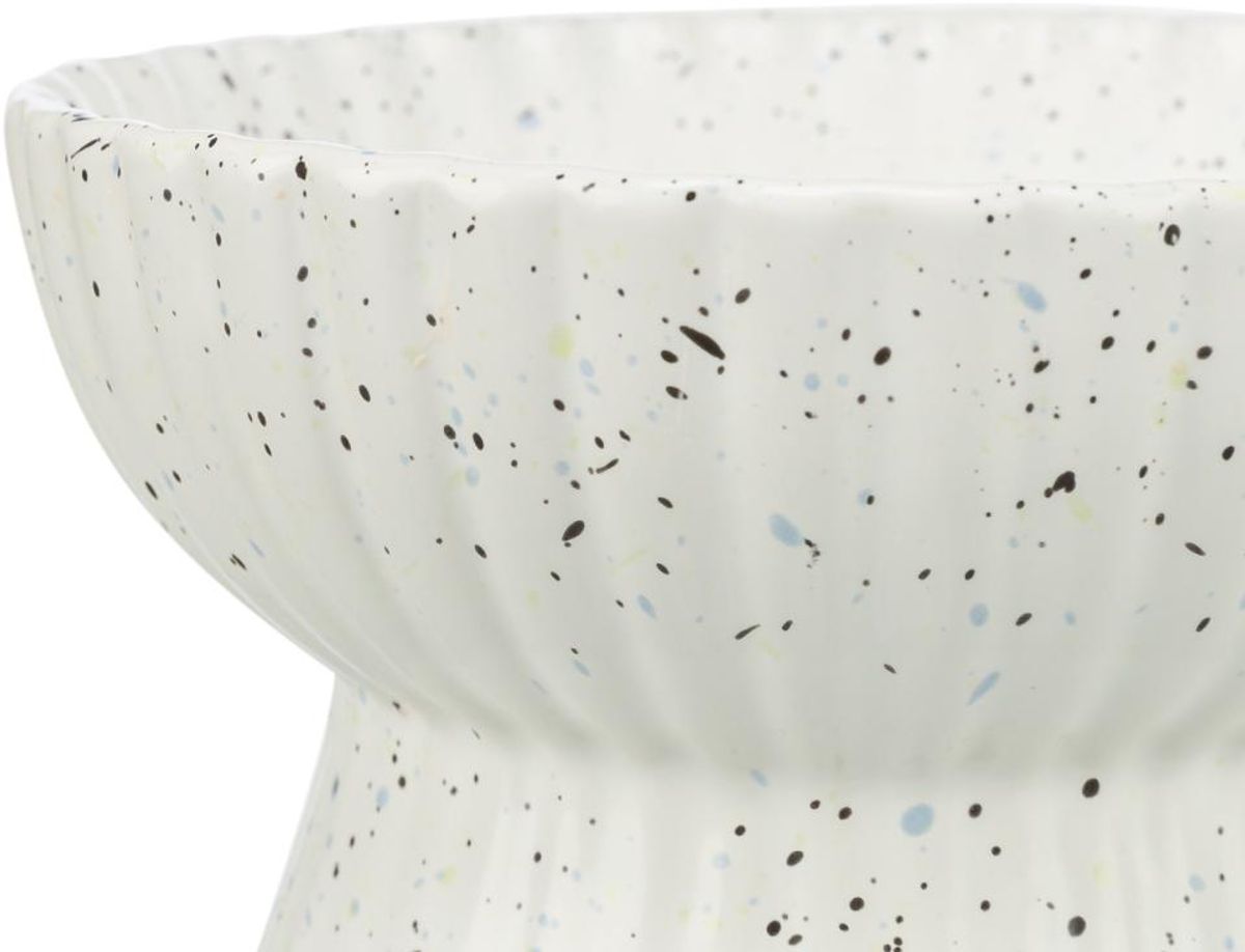 Trixie Forhøyet Kattekål 0,2 L (Ø 13 cm) | Hvit Terrazzo