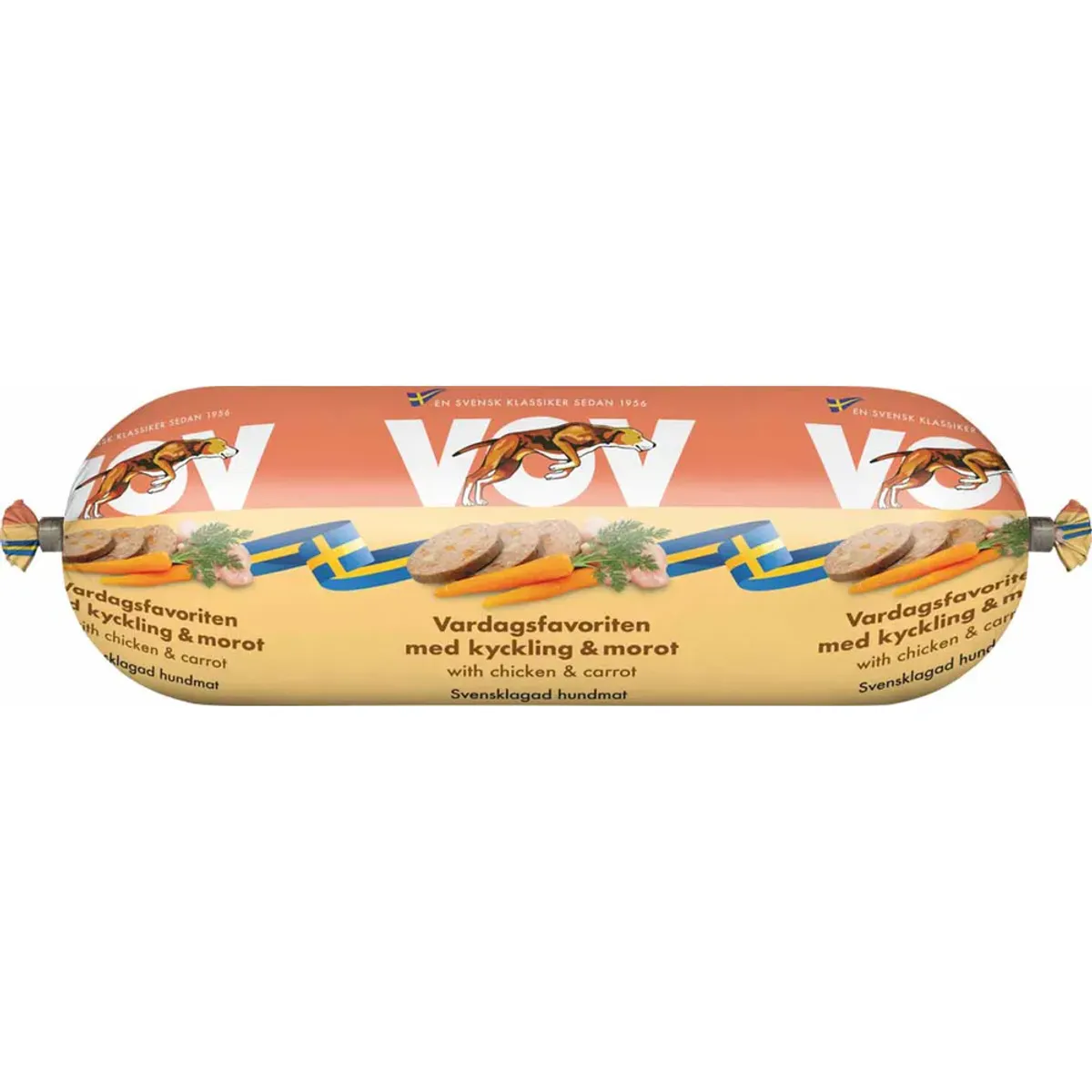 Vov Hverdagsfavoritt Kylling & Gulrot 550g | Svensk Hundefôr