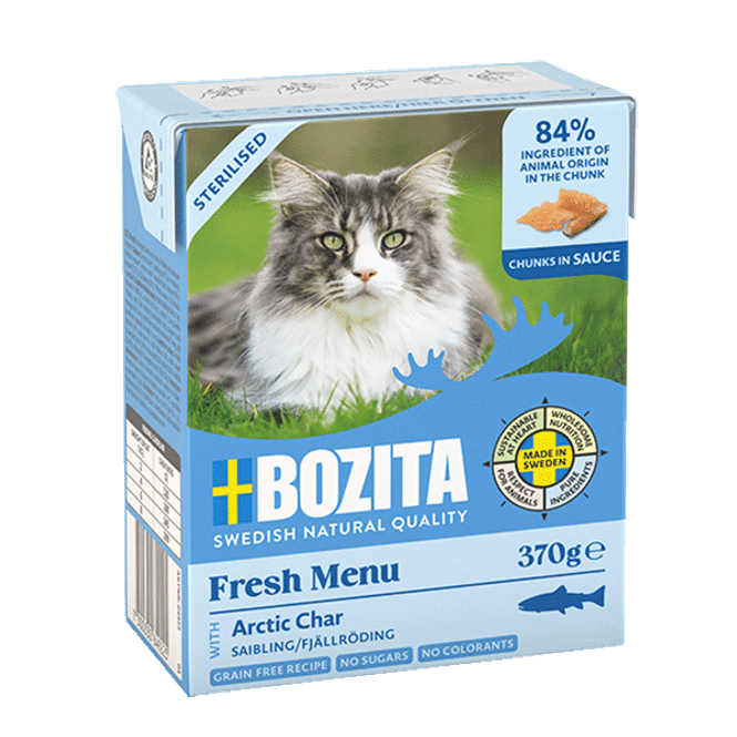 Hovedbilde  BOZITA Cat Sterilised Artic Char In Sauce 370g