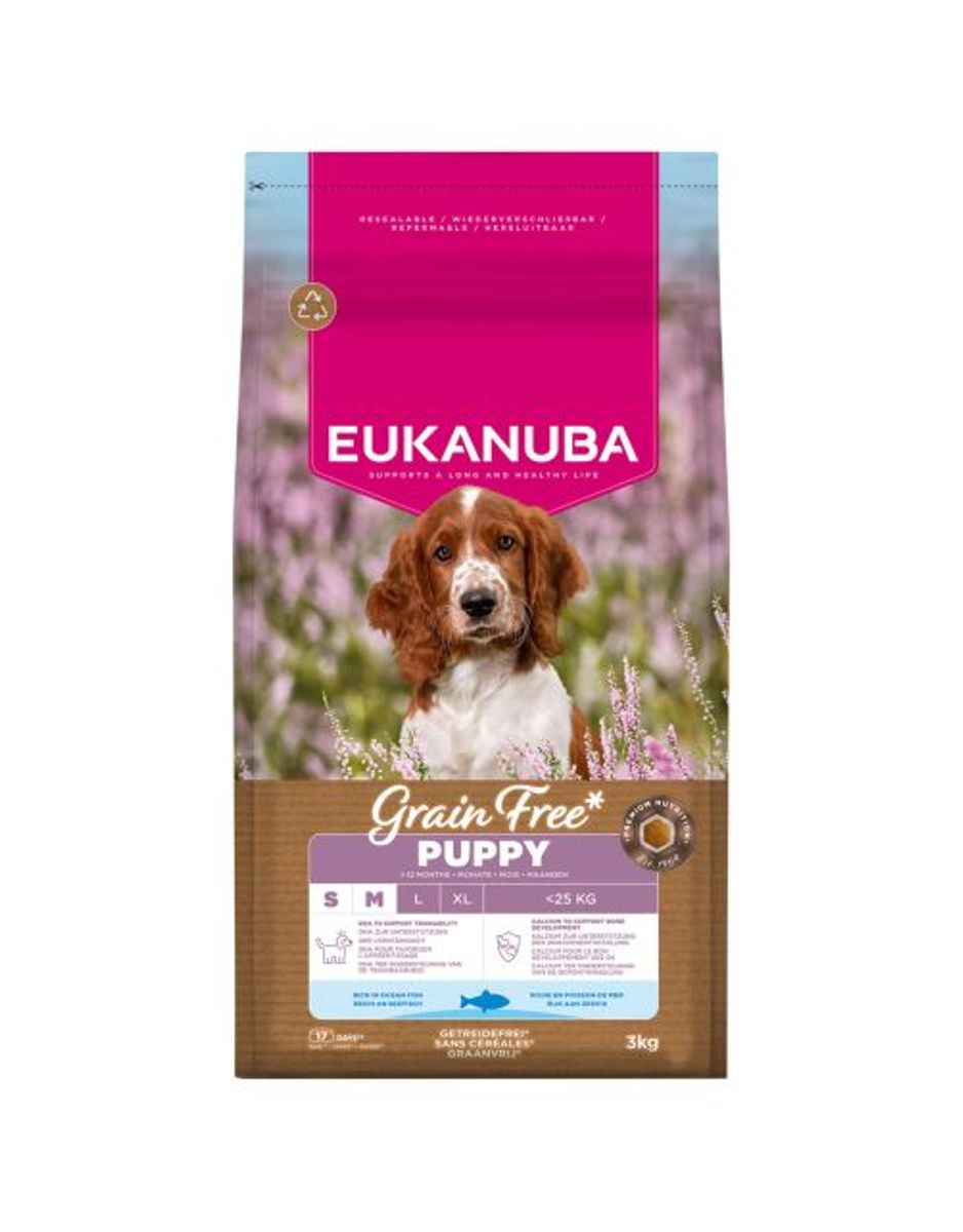 EUKANUBA Puppy Small/Medium Grainfree Havfisk ( 3kg )