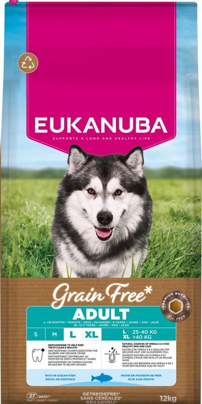 EUKANUBA Adult Large Breed GF Ocean Fish ( 12kg )