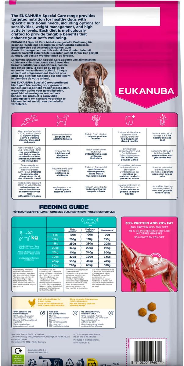 Eukanuba Working & Endurance 15kg | Maksimal utholdenhet