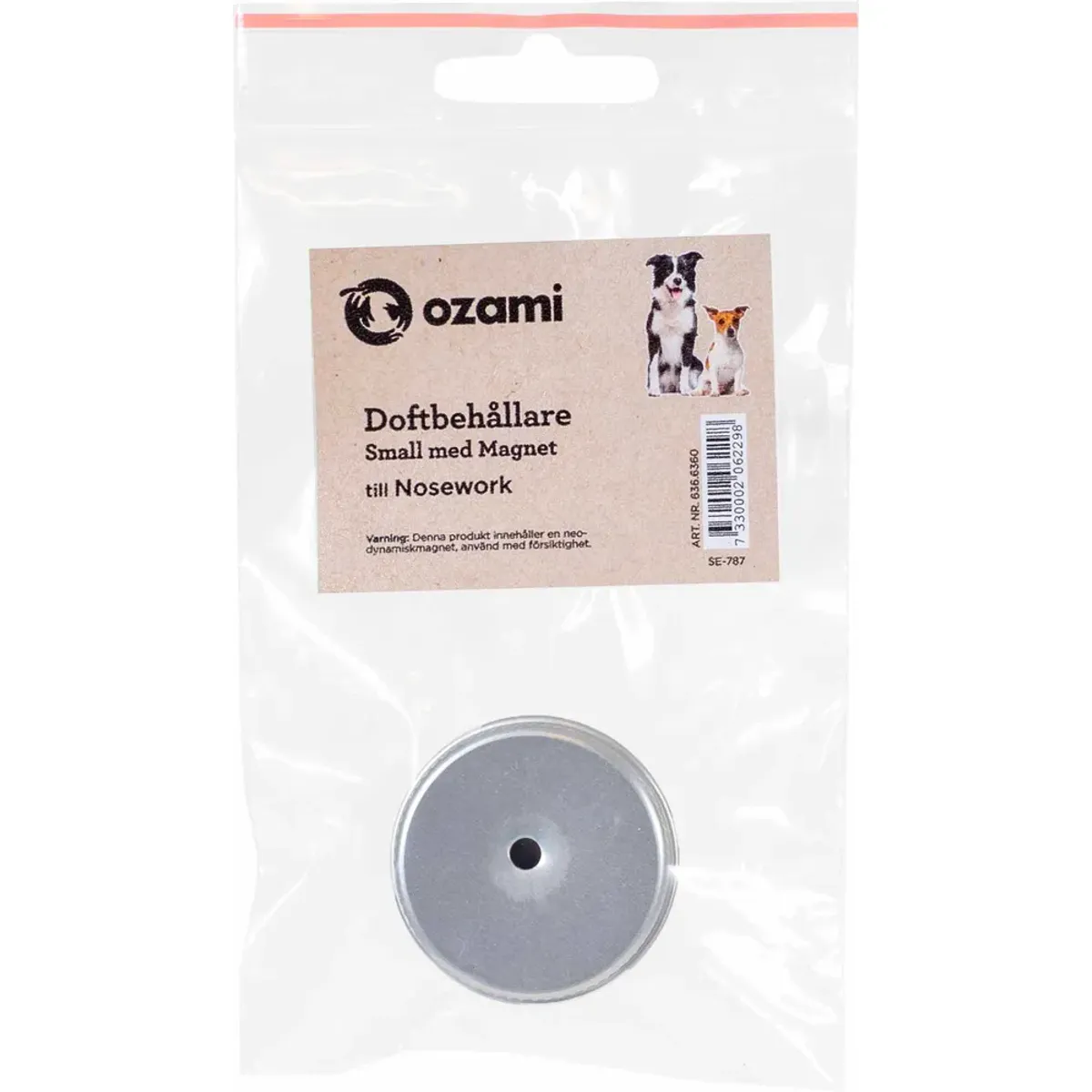 Ozami Nosework Duftbeholder med Magnet Liten | Aluminium