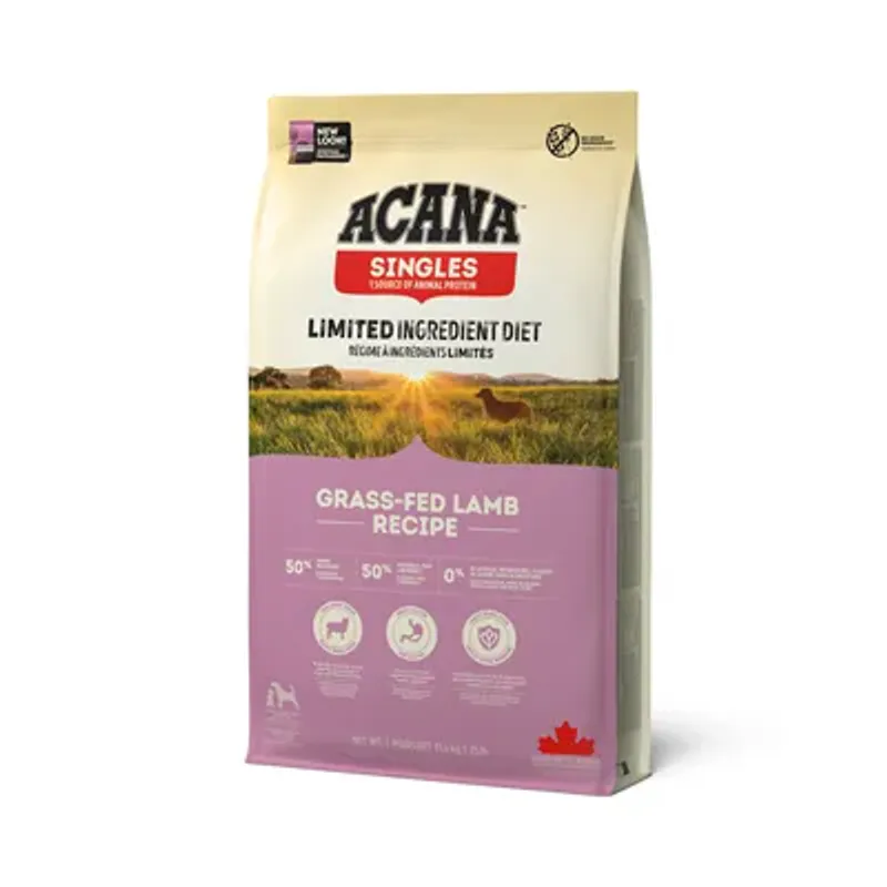 Acana Dog Grass-Fed Lamb Singles 17kg | Sensitiv Mage