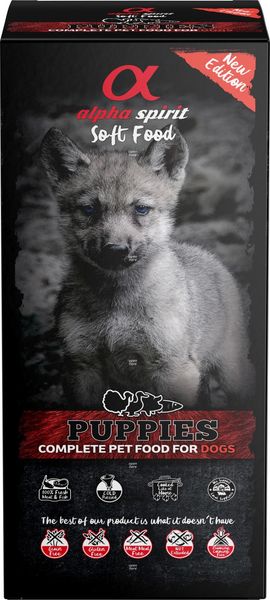 Hovedbilde ALPHASPIRIT Semi-moist Puppies 9 kg (45x200g)